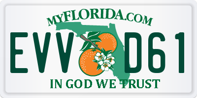 FL license plate EVVD61