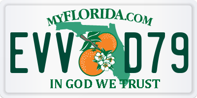 FL license plate EVVD79