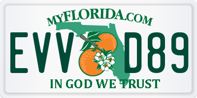FL license plate EVVD89