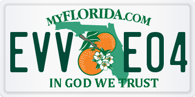 FL license plate EVVE04