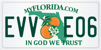 FL license plate EVVE06