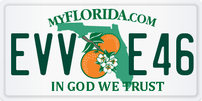 FL license plate EVVE46