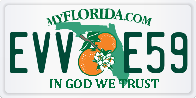 FL license plate EVVE59