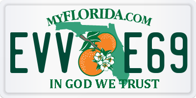 FL license plate EVVE69