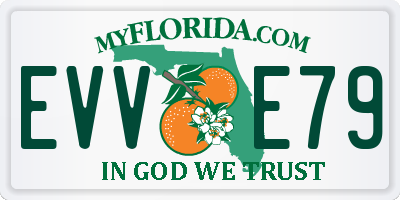 FL license plate EVVE79