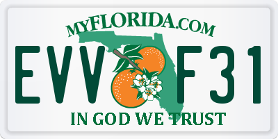 FL license plate EVVF31
