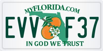 FL license plate EVVF37
