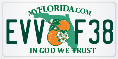FL license plate EVVF38