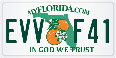 FL license plate EVVF41