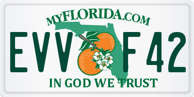FL license plate EVVF42