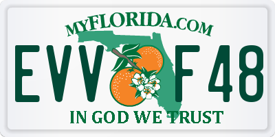 FL license plate EVVF48