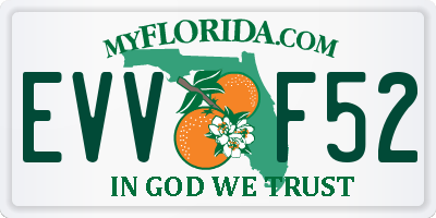 FL license plate EVVF52