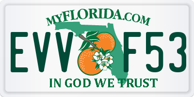 FL license plate EVVF53