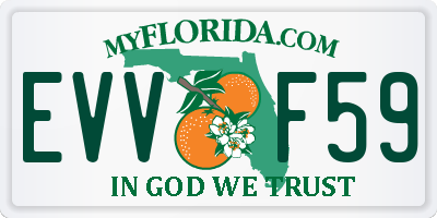 FL license plate EVVF59