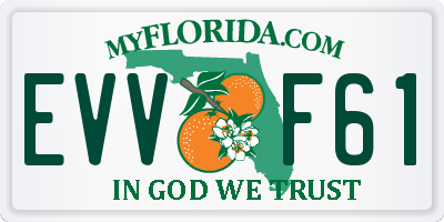 FL license plate EVVF61