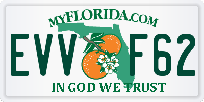 FL license plate EVVF62