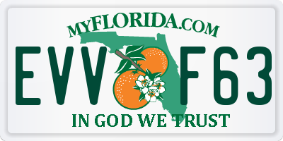 FL license plate EVVF63