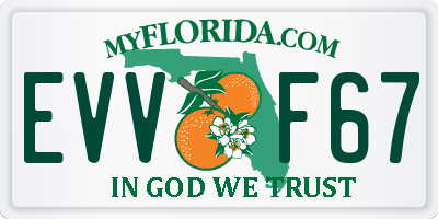 FL license plate EVVF67