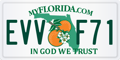 FL license plate EVVF71
