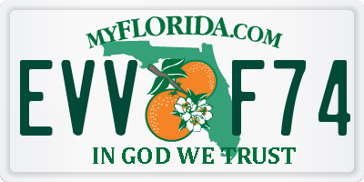 FL license plate EVVF74