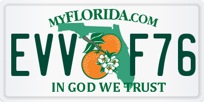 FL license plate EVVF76