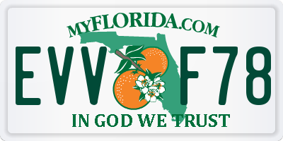 FL license plate EVVF78