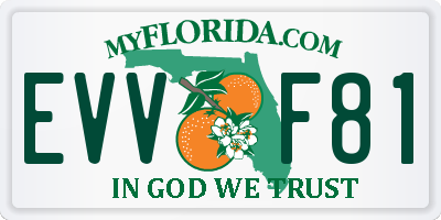 FL license plate EVVF81