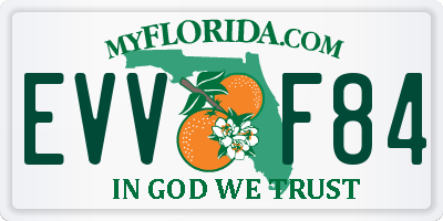 FL license plate EVVF84