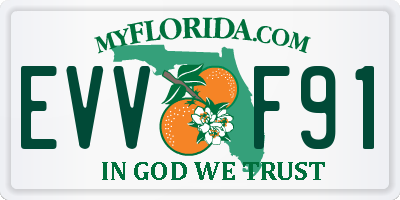 FL license plate EVVF91