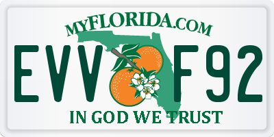 FL license plate EVVF92