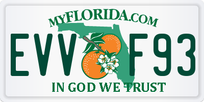FL license plate EVVF93