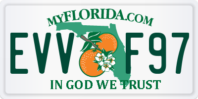 FL license plate EVVF97
