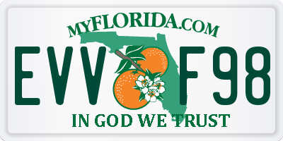 FL license plate EVVF98