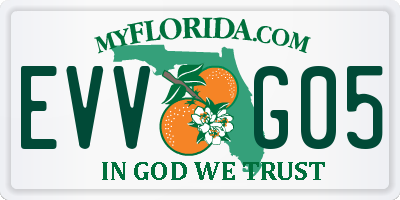 FL license plate EVVG05