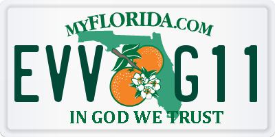 FL license plate EVVG11
