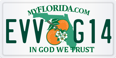 FL license plate EVVG14