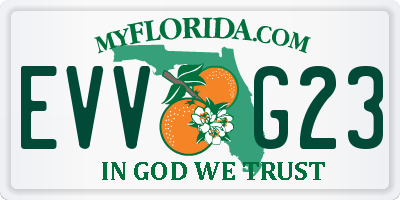 FL license plate EVVG23