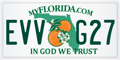 FL license plate EVVG27
