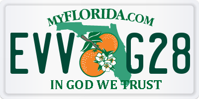 FL license plate EVVG28