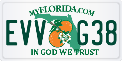 FL license plate EVVG38
