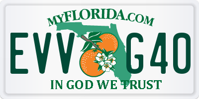 FL license plate EVVG40