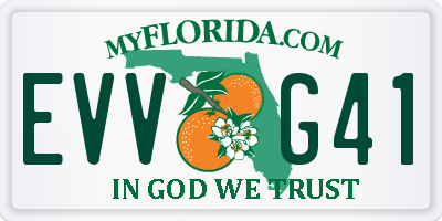 FL license plate EVVG41