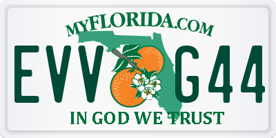 FL license plate EVVG44