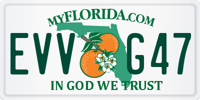FL license plate EVVG47
