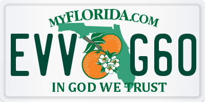 FL license plate EVVG60