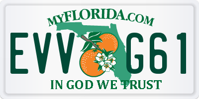 FL license plate EVVG61