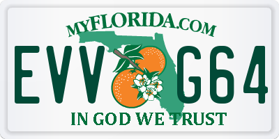 FL license plate EVVG64