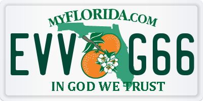 FL license plate EVVG66