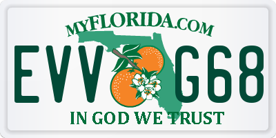 FL license plate EVVG68