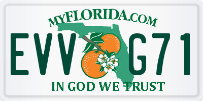 FL license plate EVVG71
